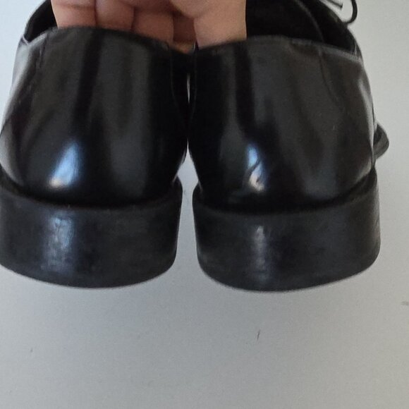 KENNETH COLE | Patent Leather Square Toe Lace Shoes Black Sz 10M - Picture 3 of 5